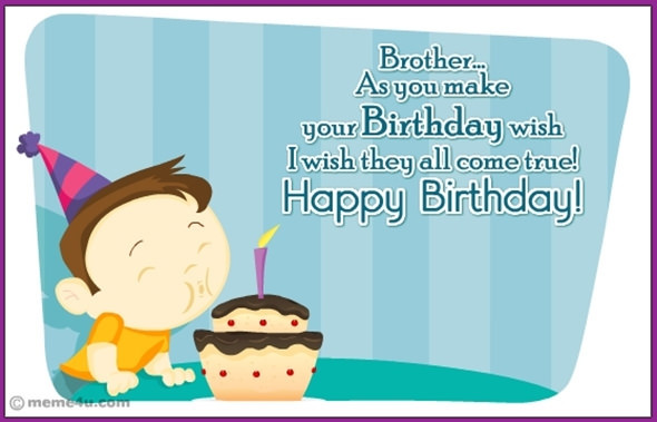 Birthday Wishes For Little Brother
 25 Printable Birthday Card Templates