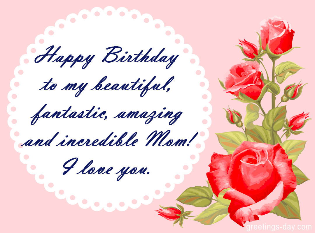 Birthday Wishes For Mom
 Birthday Wishes for Mom Happy birthday Mother