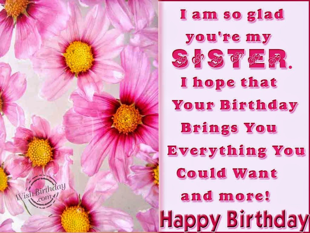 Birthday Wishes For Sister
 All Stuff Zone Birthday Wishes Elder Sister