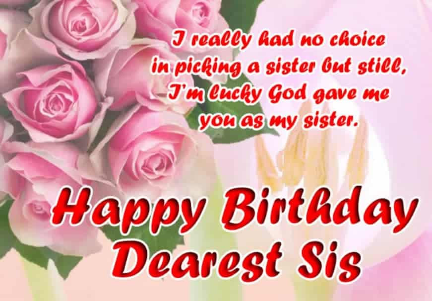 Birthday Wishes For Sister
 unique happy birthday wishes for my dear sister 5