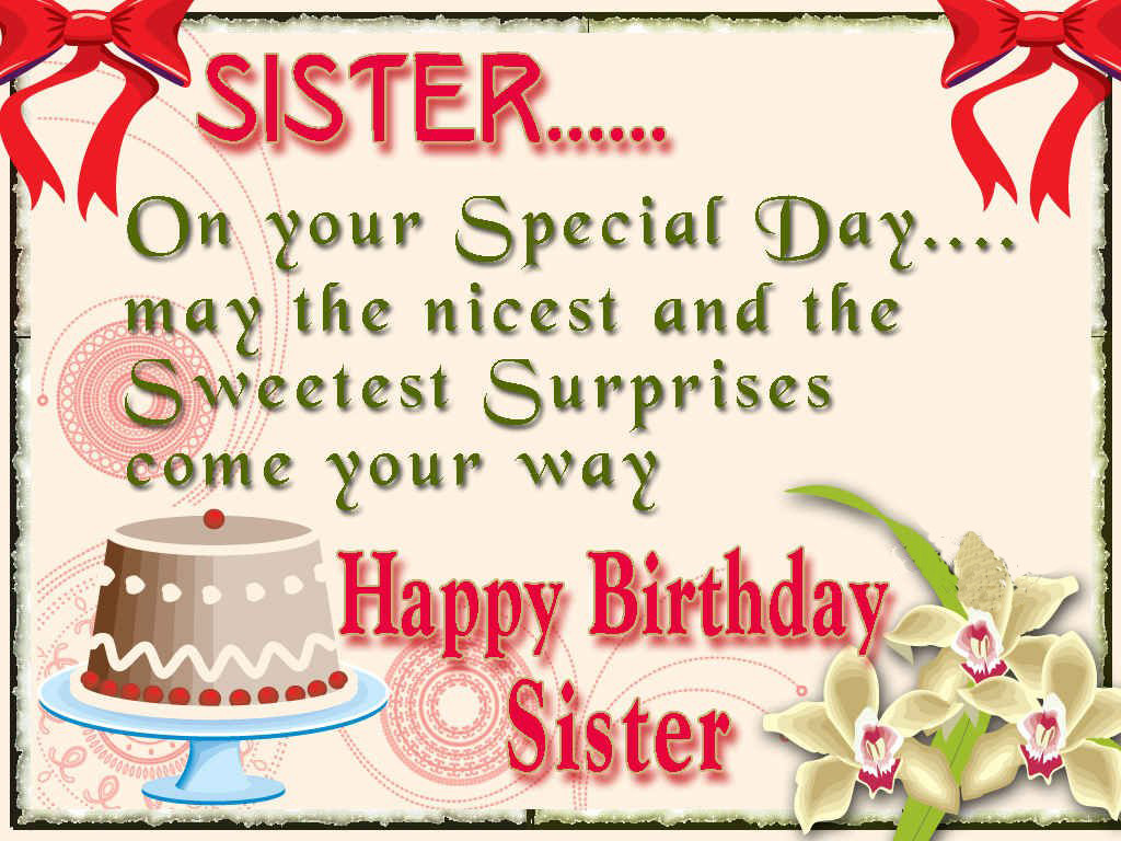 Birthday Wishes For Sister Quotes
 happy birthday sister greeting cards hd wishes wallpapers