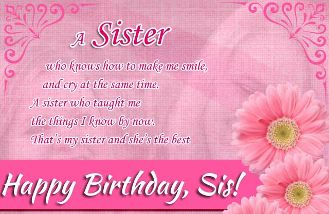 Birthday Wishes For Sister Quotes
 Happy Birthday quotes for Sister ts images This Blog