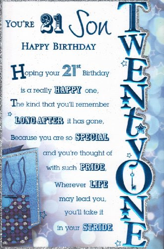 Birthday Wishes For Son Turning 21
 Quotes Son Is 21 QuotesGram