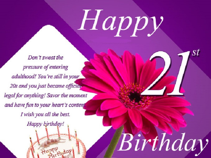 Birthday Wishes For Son Turning 21
 60 Best Happy 21st Birthday Wishes Birthday Quotes
