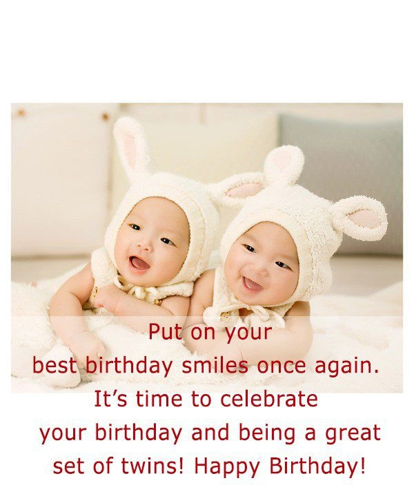 Birthday Wishes For Twins
 53 Fabulous Birthday Wishes For Twins Greetings And