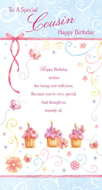 Birthday Wishes To Cousin
 Female Relation Birthday Greetings