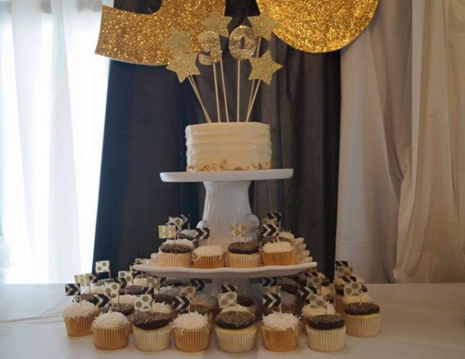 Black And Gold 30th Birthday Decorations
 Black White Gold Birthday "Cam s 30th Birthday