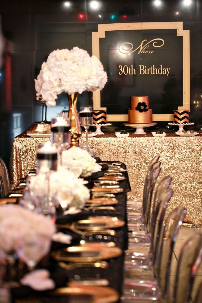 Black And Gold 30th Birthday Decorations
 1920 s Gatsby Party Decorating Ideas