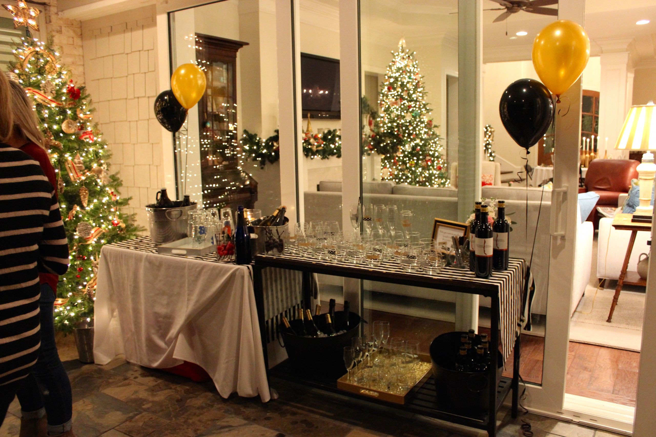 Black And Gold 30th Birthday Decorations
 Gold Black and White My 30th Birthday Dinner Party