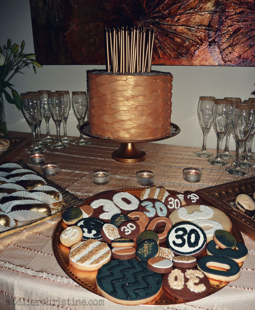 Black And Gold 30th Birthday Decorations
 Real Parties