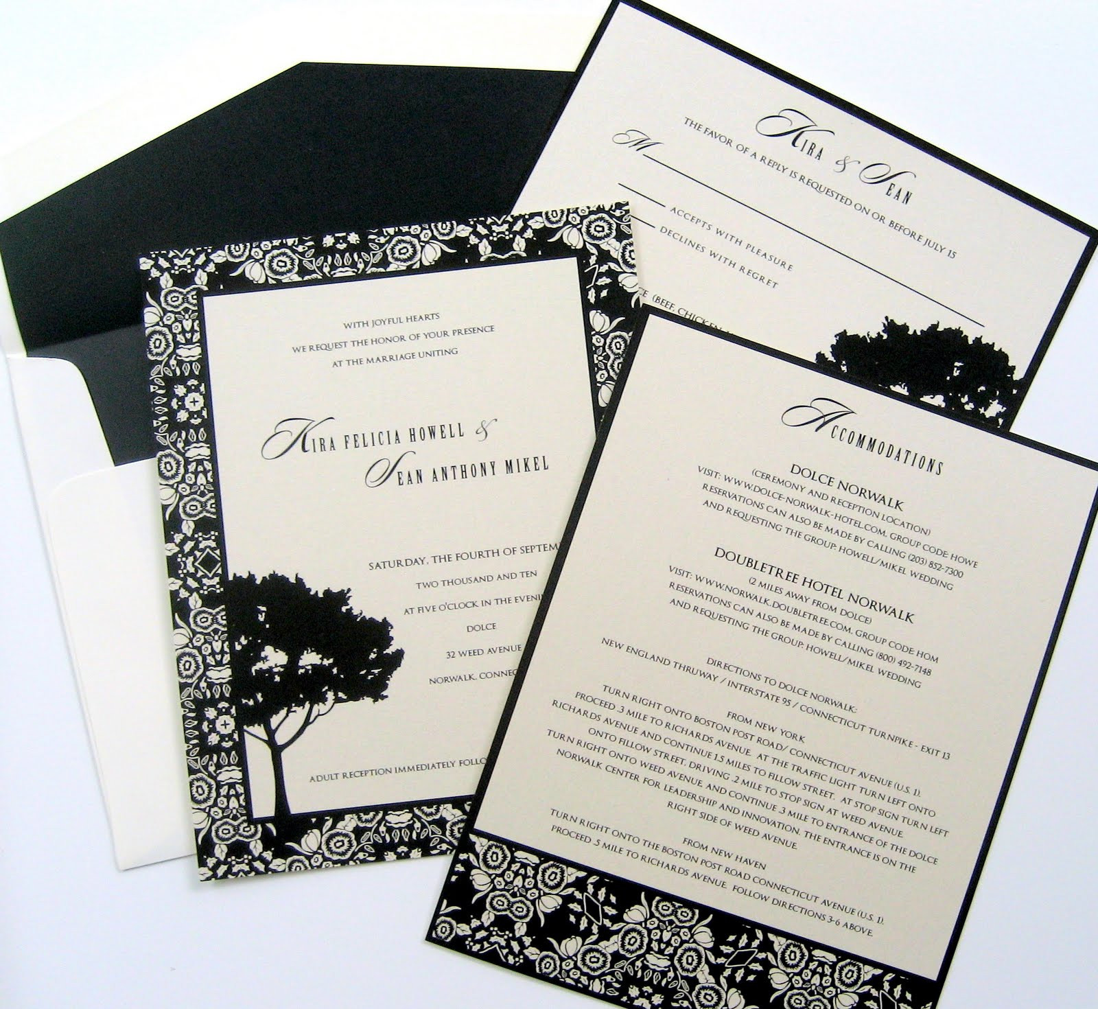 Black And Ivory Wedding Invitations
 Invitation Chef Cooking up Designs for Brides with