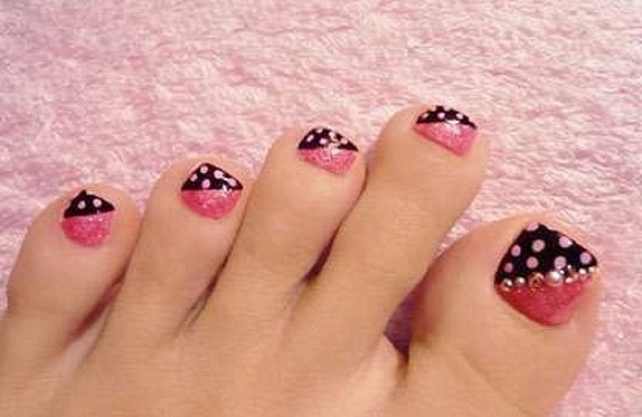 Black And Red Toe Nail Designs
 40 Pink Toe Nail Art Design Ideas