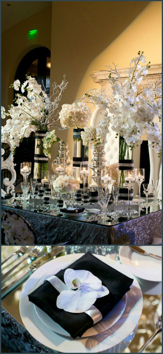 Black And Silver Wedding Decorations
 Pin by Linwood Estate on Grandeur Inspiration