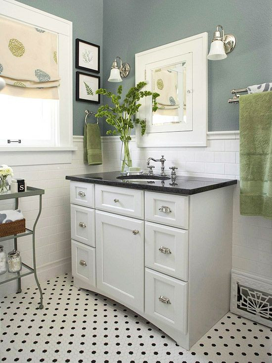 Black And White Bathroom Vanity
 Before and After Bathroom Renovations and Makeovers