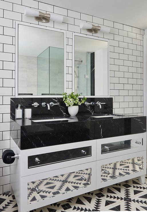 Black And White Bathroom Vanity
 Bathroom design decor photos pictures ideas