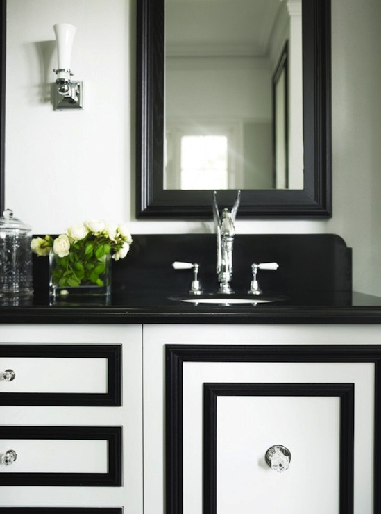 Black And White Bathroom Vanity
 Black and White Vanity by Greg Natale