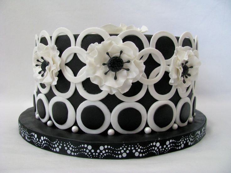 Black And White Birthday Cake
 Birthday Cake Black & white