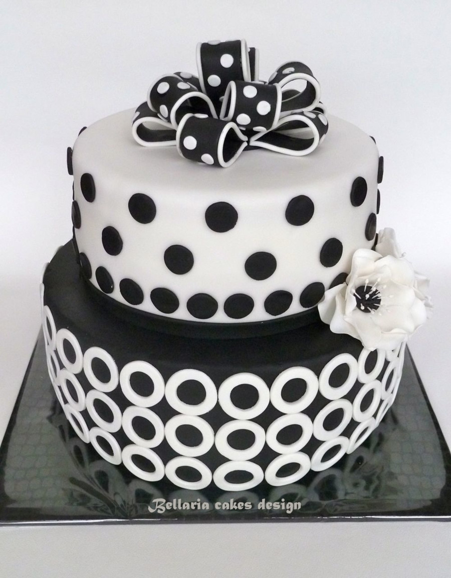 Black And White Birthday Cake
 Black And White Birthday Cake CakeCentral