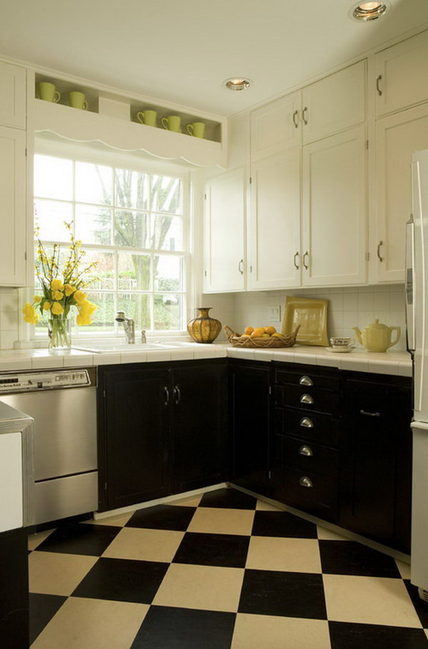 Black And White Kitchen Cabinets
 Stylish Two Tone Kitchen Cabinets for Your Inspiration