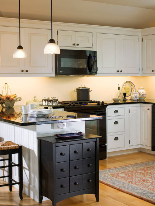 Black And White Kitchen Cabinets
 White Cabinets Black Countertop Ideas Remodel