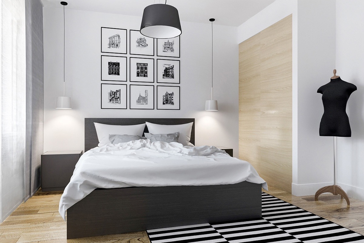 Black And White Master Bedroom
 Black and white master bedroom shows the stretch of the