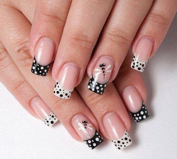 Black And White Nail Ideas
 POLKA DOT NAIL ART THE LATEST TREND TO BE FOLLOWED