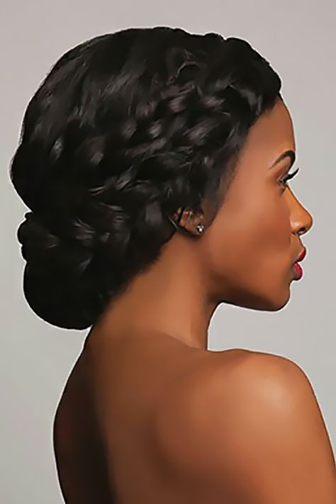 Black Braid Updo Hairstyles
 42 Black Women Wedding Hairstyles