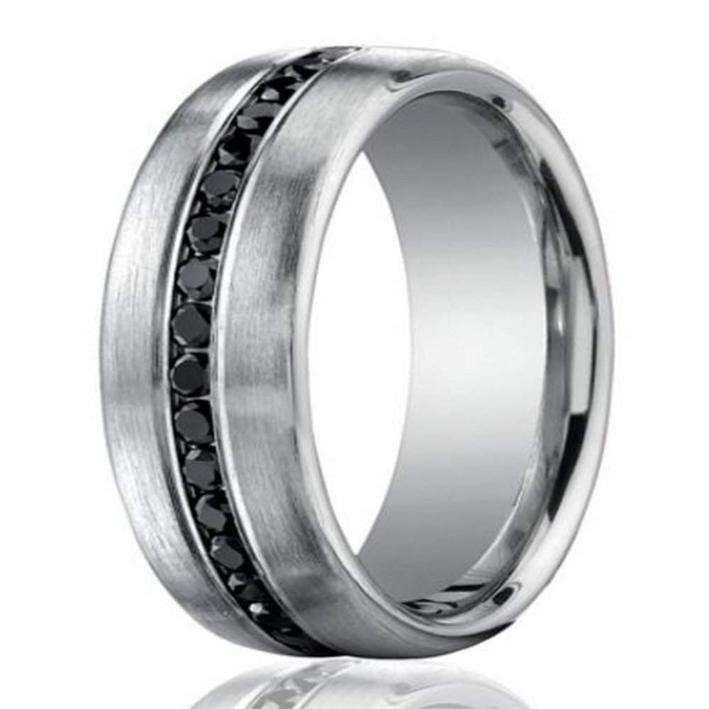Black Diamond Mens Wedding Bands
 7 5mm 950 Platinum Black Diamond Men’s Wedding Ring