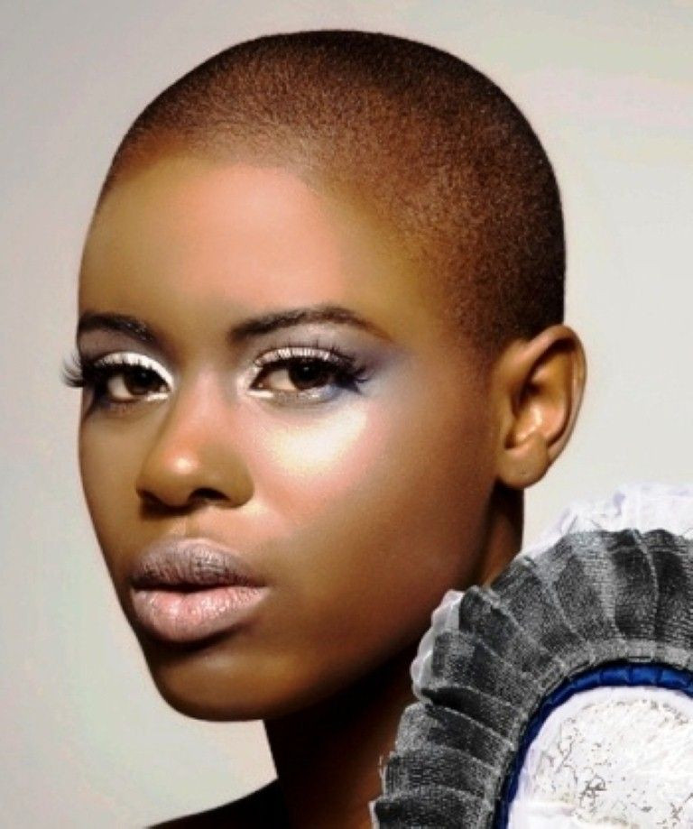 Black Females Shaved Hairstyles
 Pin on bald beauties