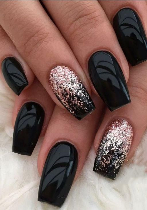 Black Nail Styles
 80 Incredible Black Nail Art Designs for Women and Girls