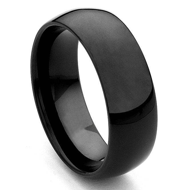 Black Tungsten Wedding Band
 Black Tungsten Carbide Wedding Band Ring