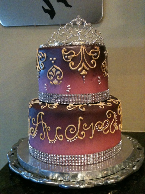 Bling Birthday Cakes
 Fabulous 40 with Pink and Bling