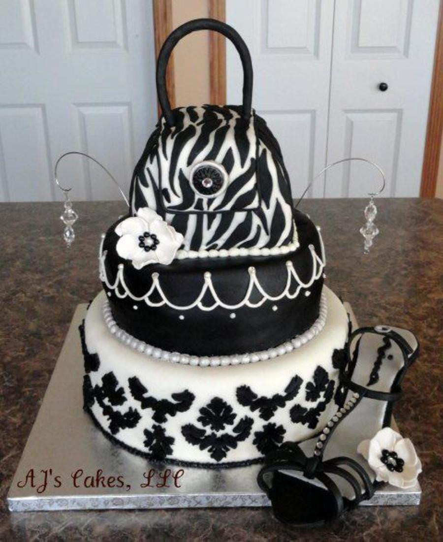 Bling Birthday Cakes
 Black And White Bling Cake CakeCentral