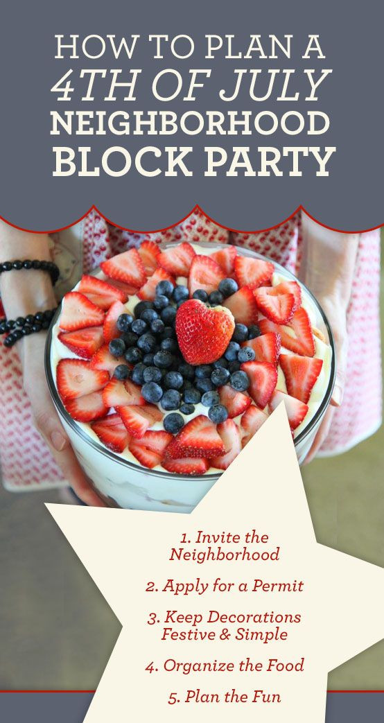 Block Party Food Ideas
 4th of July Block Party Ideas july4th