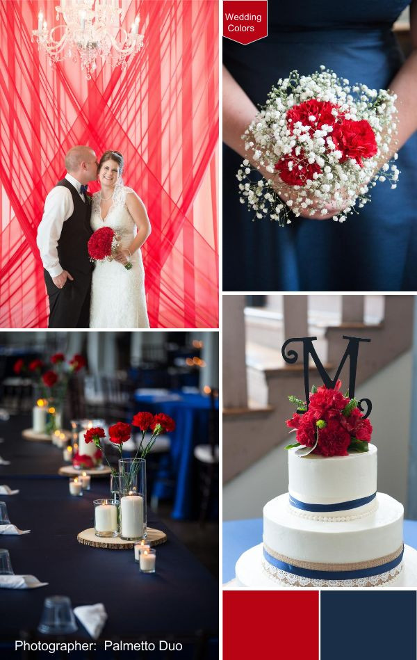 Blue And Red Wedding Colors
 108 best Blue and Red Wedding Colors images on Pinterest