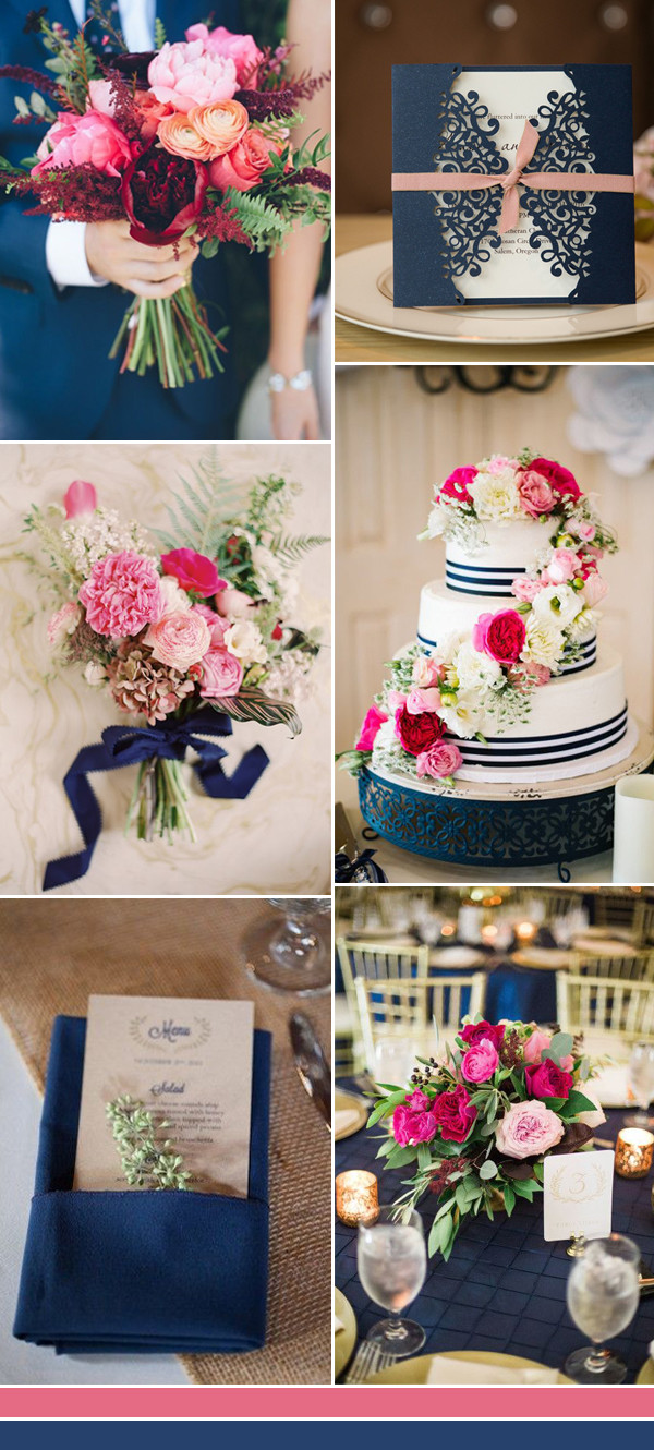 Blue And Red Wedding Colors
 The Best Shades of Blue Wedding Color Ideas for 2017