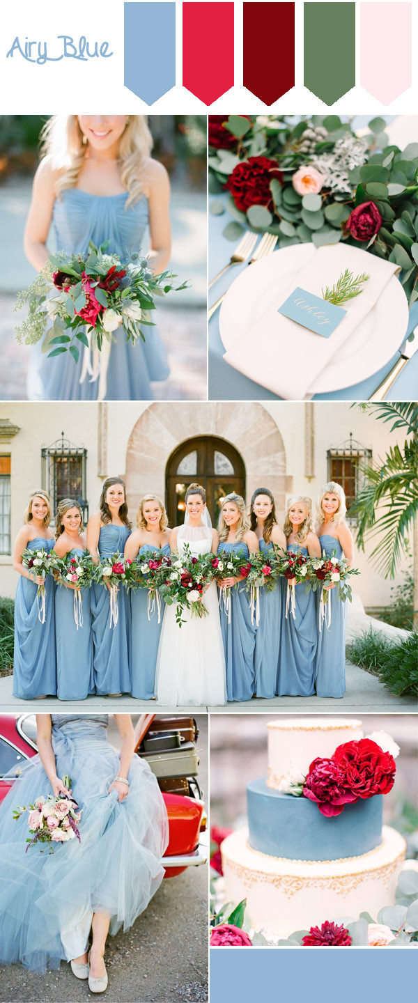 Blue And Red Wedding Colors
 Wedding Color Ideas