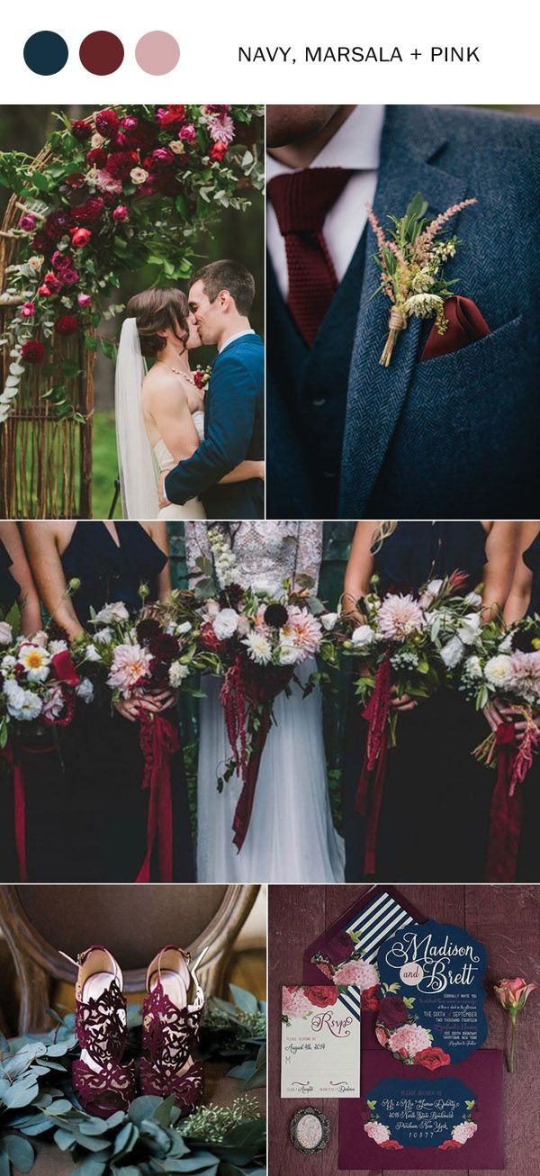 Blue And Red Wedding Colors
 10 Fall Wedding Color Ideas You ll Love for 2017