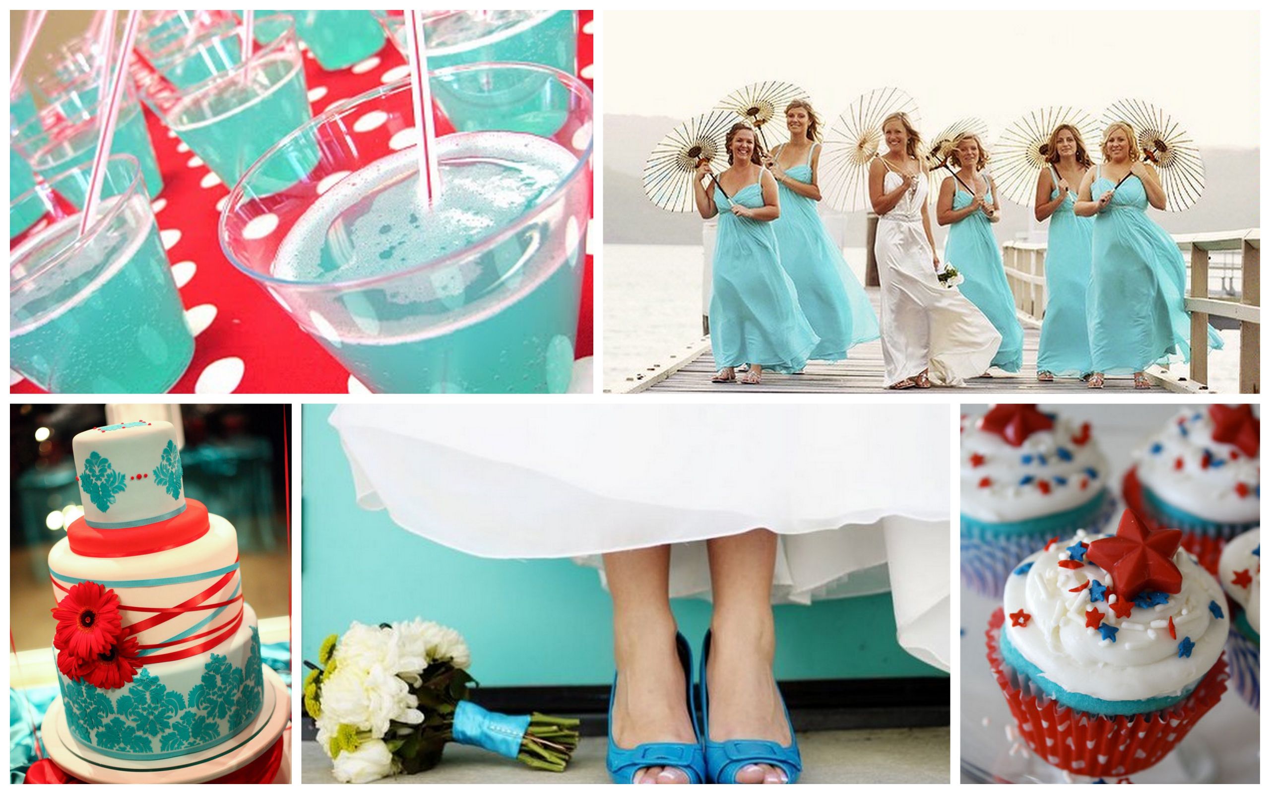 Blue And Red Wedding Colors
 Americana wedding