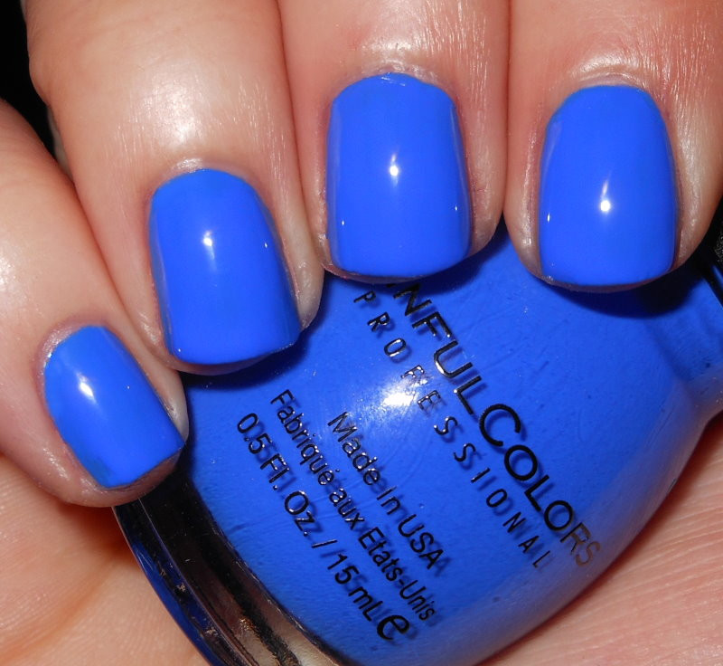 Blue Nail Colors
 Imperfectly Painted Sinful Colors Endless Blue