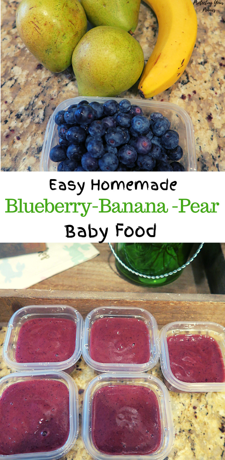 Blueberry Baby Food Recipe
 5 minute Blueberry Banana Pear Baby Food Puree