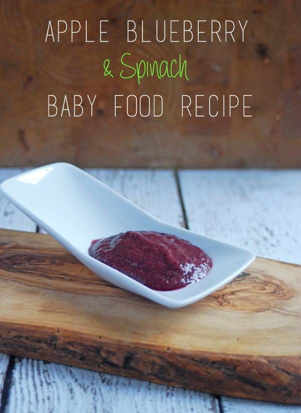 Blueberry Baby Food Recipe
 Apple Blueberry Spinach & Banana Puree Homemade Baby