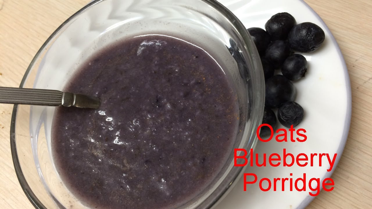 Blueberry Baby Food Recipe
 Healthy Baby Food Recipe Oats blueberry dates Porridge