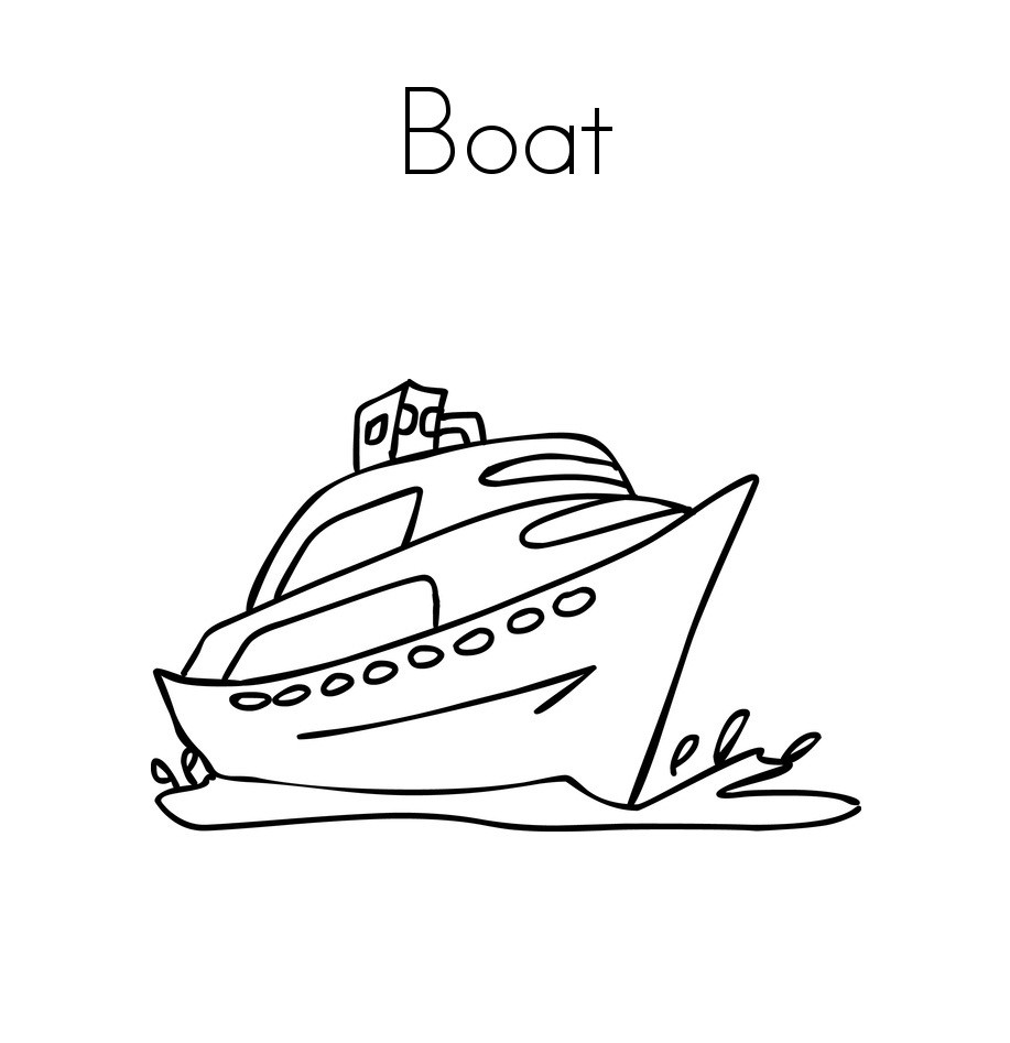Boat Coloring Pages For Toddlers
 Free Printable Boat Coloring Pages For Kids Best