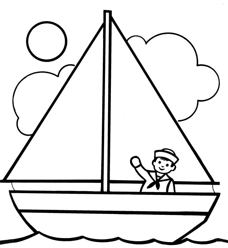 Boat Coloring Pages For Toddlers
 Free Printable Boat Coloring Pages For Kids Best