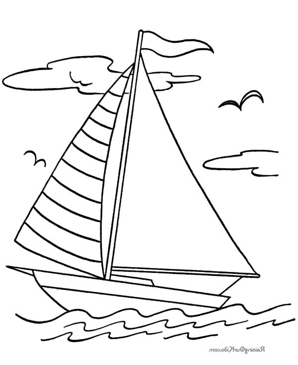 Boat Coloring Pages For Toddlers
 Fishing Boat Sailing Coloring Pages Kids Play Color