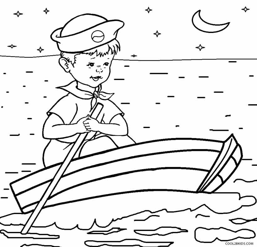 Boat Coloring Pages For Toddlers
 Printable Boat Coloring Pages For Kids