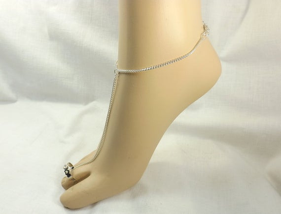 Body Jewelry Ankle
 Slaved anklet toe ring body jewelry Anklet bracelet foot