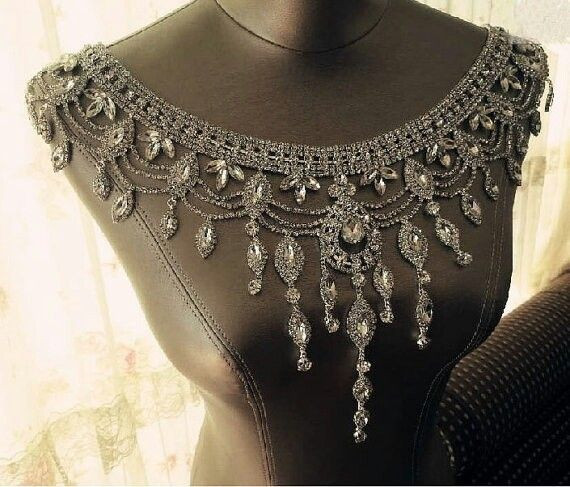 Body Jewelry Wedding
 beaded shoulder necklace Style Pinterest