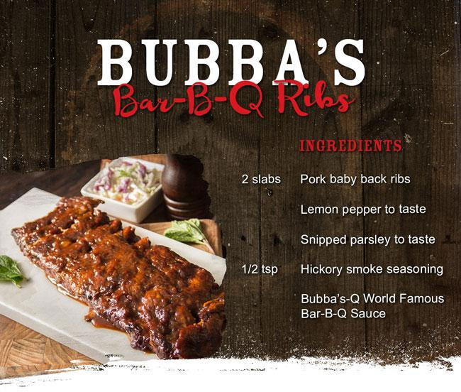 Boneless Baby Back Ribs Recipes
 Recipes – Bubba s Boneless Ribs